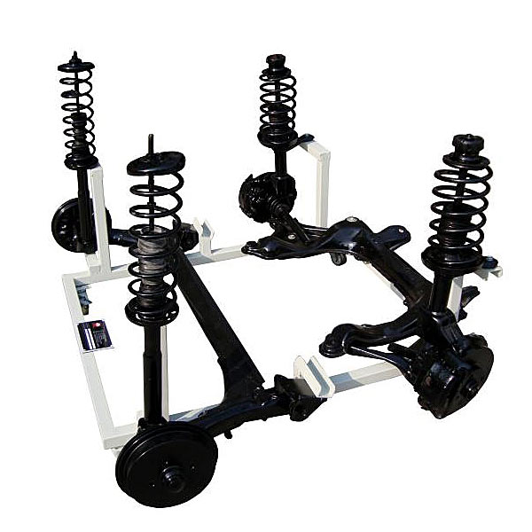 整车悬架结构系统展示拆装实训装置(图1) 整车悬架构造系统展示拆卸装配实验装置,物料分拣机电实验台