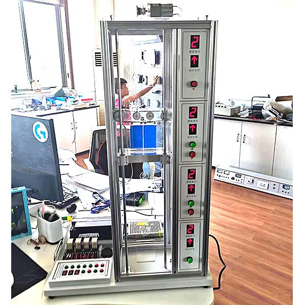 四层仿真电梯PLC控制模型实验台(图1) 四层拟真电梯PLC控制模型实验台,工业液压综合实验装置