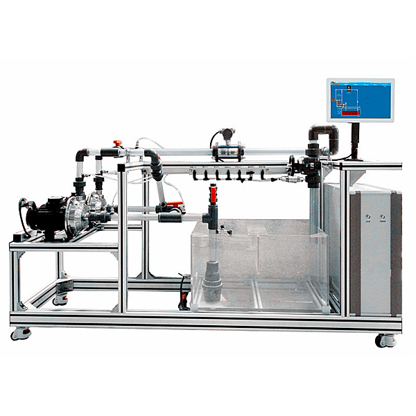 串并联离心泵性能测试实验台(图1) 串并联离心泵功能测量试验实验台,电动车电源变换实验装置